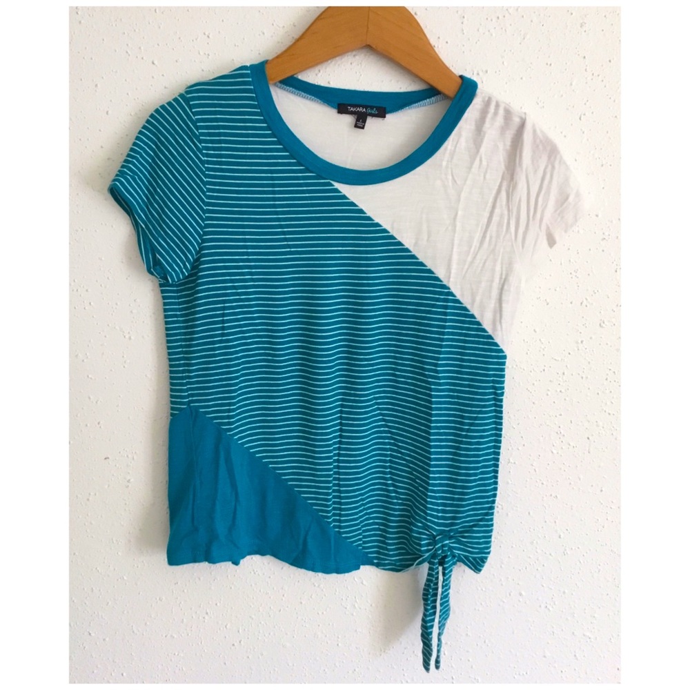 12—GIRLS BLUE COLOR TOPS